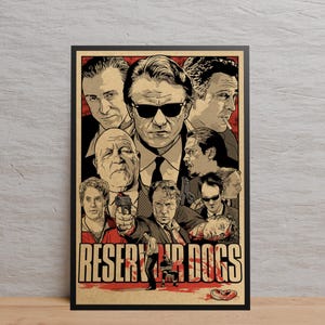 Reservoir Dogs Poster | Wall Art | Kraft Paper Print | Retro Poster | Wall Decor | Home Decor | Gift Poster | Game Poster