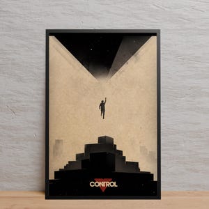 Control Poster | Wall Art | Kraft Paper Print | Retro Poster | Wall Decor | Home Decor | Gift Poster | Game Poster