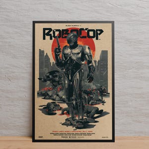 RoboCop Poster | Wall Art | Kraft Paper Print | Retro Poster | Wall Decor | Home Decor | Gift Poster | Game Poster