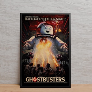Ghostbusters Poster | Wall Art | Kraft Paper Print | Retro Poster | Wall Decor | Home Decor | Gift Poster | Movie Poster