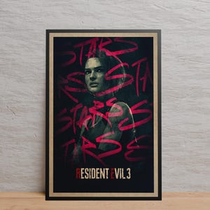 Resident Evil  Poster | Wall Art | Kraft Paper Print | Retro Poster | Wall Decor | Home Decor | Gift Poster | Game Poster