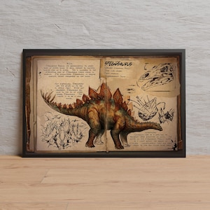 Ark Survival Evolved Game Poster | Wall Art | Kraft Paper Print | Retro Poster | Wall Decor | Home Decor | Gift Poster | Game Poster
