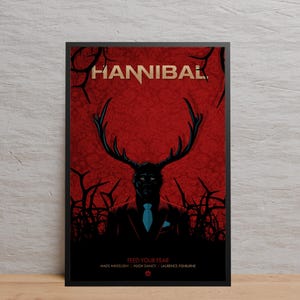 Póster de Hannibal / Arte de pared / Impresión en papel Kraft / Póster retro / Decoración de pared / Decoración del hogar / Póster de regalo / Póster de serie de televisión