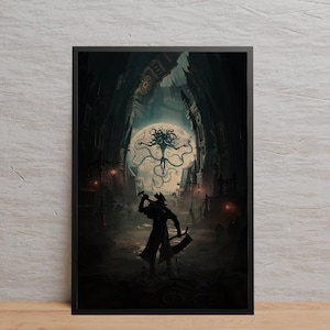 Bloodborne Poster | Wall Art | Kraft Paper Print | Retro Poster | Wall Decor | Home Decor | Gift Poster | Game Poster