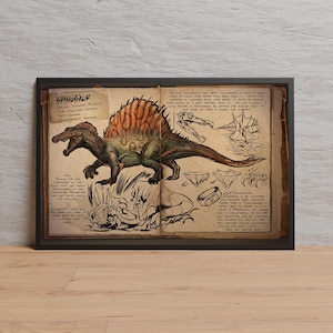 Ark Survival Evolved Game Poster | Wall Art | Kraft Paper Print | Retro Poster | Wall Decor | Home Decor | Gift Poster | Game Poster