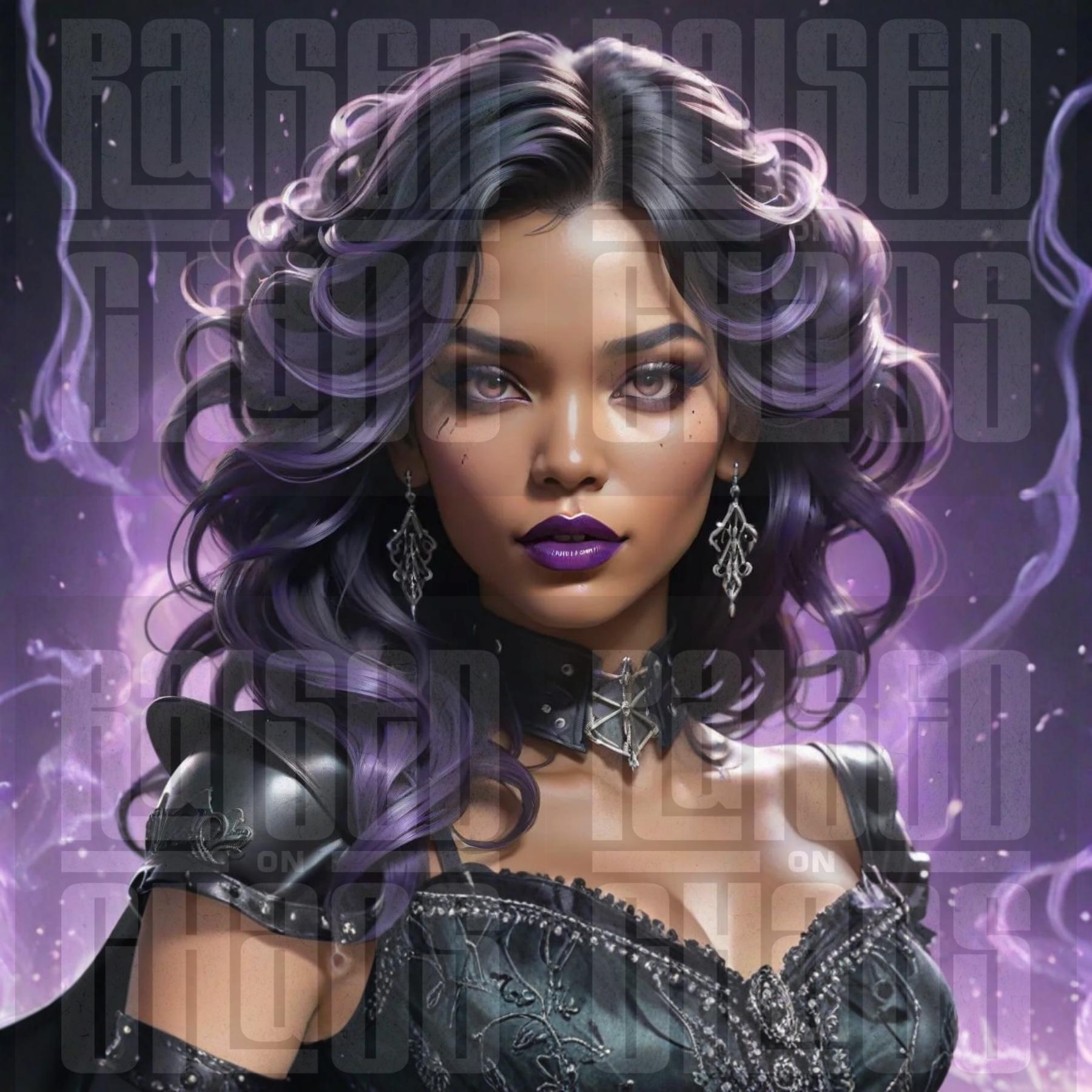Obsidian Veil Enchantresses | Dark Fantasy Sorceress PNG Bundle | 9 ...