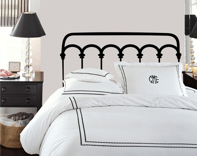 Wrought Iron Headboard Decal Sticker Removable Full Size Etsy