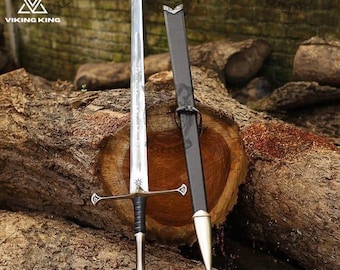 Handmade Sword Anduril steel sword of Narsil the King Aragorn Replica Fantasy Sword, Perfect for Birthdays, Anniversaries