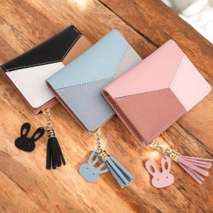 Women's Wallet PU Leather - Foldable & Portable Card Holder - Stylish Lady Coin Purse - Premium Leather Women’s Wallet and Purse