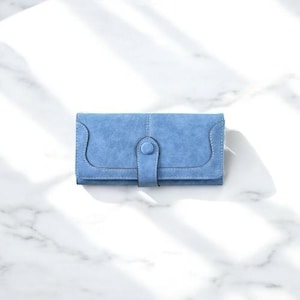 Vintage Elegant Long Women's Wallet – PU Leather, Multi Card Slot, Cute Versatile Double Fold, Soft Leather Credit Card Zero Wallet