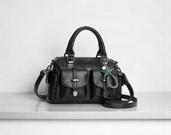 Borsa a tracolla in pelle PU elegante e alla moda - Borsa morbida multifunzionale per donna