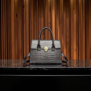 Brand Luxury Designer Handbags for Women – Alligator Patent Leather Shoulder & Crossbody Bag, Commuting Sac for Ladies