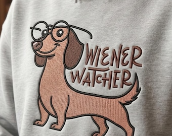 Dackel Stickmuster, Dackel Stickdatei, Hunde Liebhaber Stickmuster, Maschinenstickerei, PES DST Sofort Download