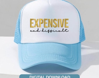 Funny Trucker Hat Embroidery Design, Sarcastic Quote Hat Machine Embroidery File, Funny Hat Embroidery Pattern, Instant Download PES DST