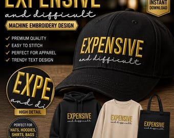 Grappige truckerhoed borduurwerk ontwerpen | Sarcastisch citaat machineborduurbestand | Borduurpatroon hoed direct downloaden