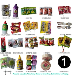 Mélange de bonbons mexicains en sachets de 50 pcs