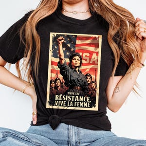 Liberal Resist Shirt Feminist Equality Sweatshirt Women's Rights Clothing Activist Protest Gift Vive La Résistance Unisex Apparel