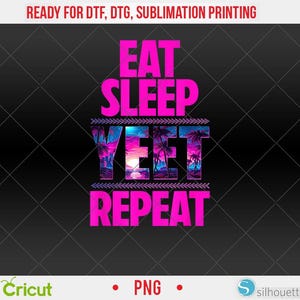 Eat Sleep Yeet Repeat Vintage Jey Uso Yeet PNG, DTF, Sublimation Design