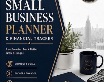 Business Planner Printable PDF | Small Business Plan Workbook, Business Proposal, Marketing Strategy, Startup Planner, Goal Setting