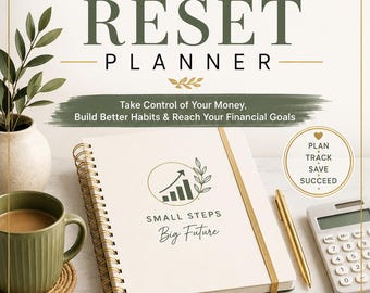 Financial Budget Planner PDF | Money Management Workbook | Savings Tracker | Debt Payoff Planner | Printable Finance Planner
