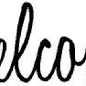 WELCOME Front Door Entry 14x5 Sign Vinyl Wall Decal Sticker image 2