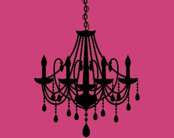 Chandeliers Crystal Baby Nursery Bedroom Girl Teen 22x30 Wall Art Design Crystal Vinyl Wall Lettering Words Quotes Decals Art Custom