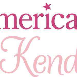 American Girl PERSONALIZED Name 36&quot; Vinyl Wall Lettering Words Quotes Decals Art Custom