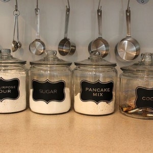 Jar LABELS & Tags 5"x3" to help Organize Your Pantry Vinyl Decals Choose any 4