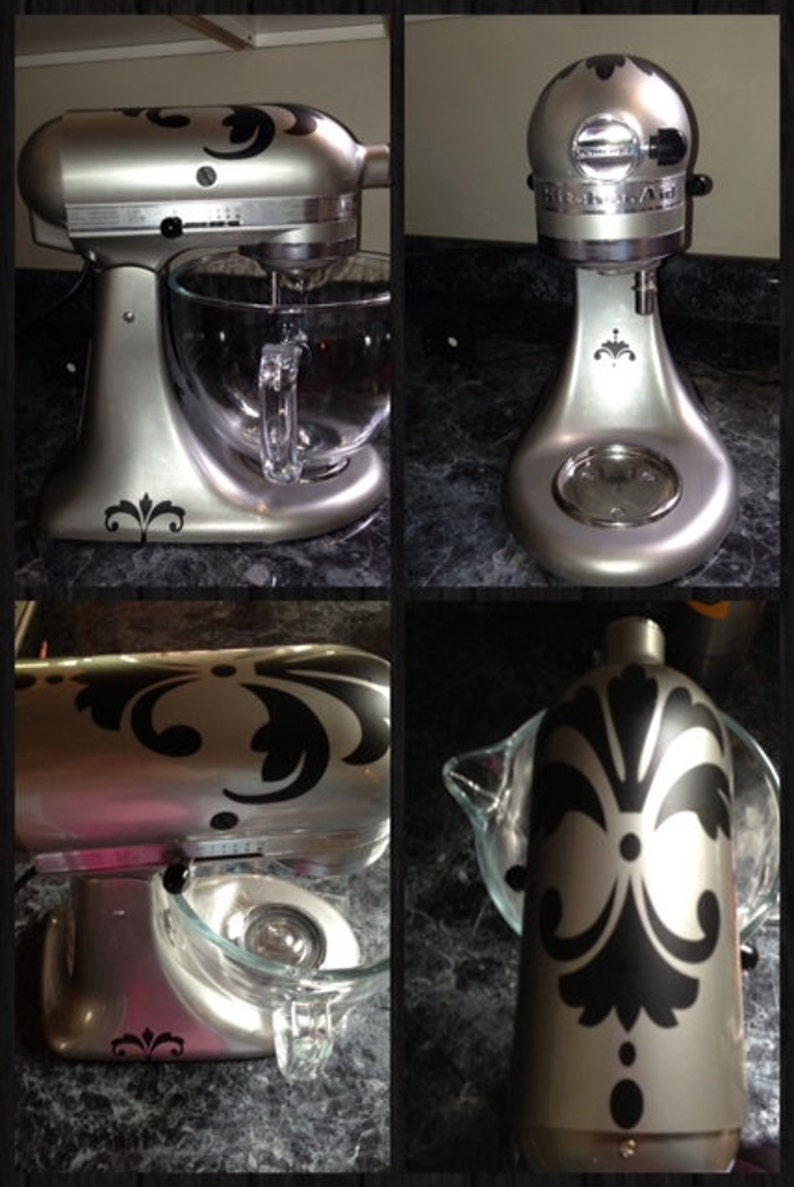 Damask Kitchenaid Mixer DECALS Vinyl Wall Lettering Words Etsy