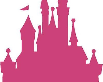 Disney Castle Princess 22"l x 32"hPink Cinderella Girls Vinyl Wall Decal Sticker Art