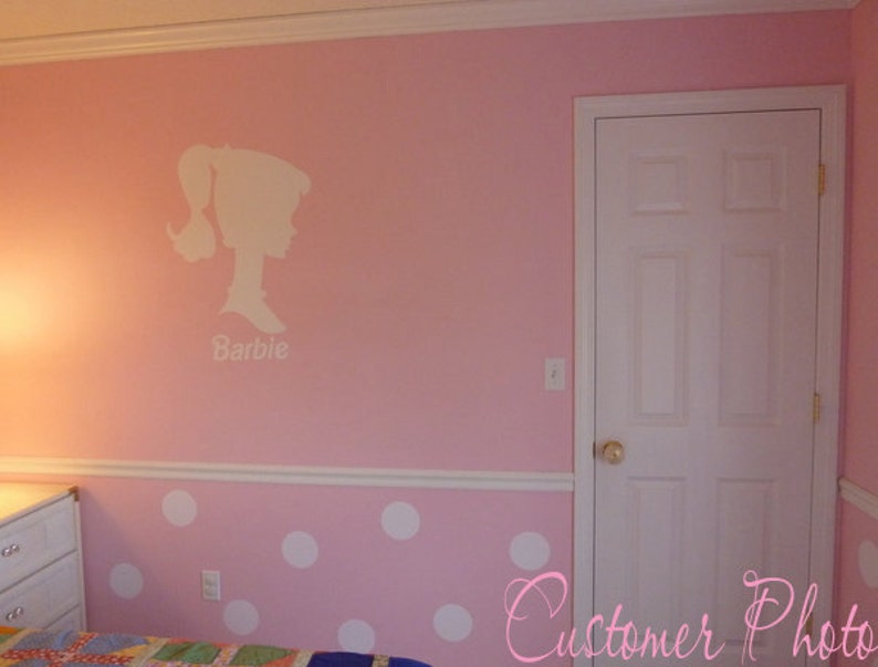 Polka Dots 5.75x5.75 Baby Nursery Teen Girl Vinyl Wall Lettering Words Quotes Decals Art Custom image 2