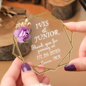 Wedding Favors Magnet -Wedding Gift Magnet, Wedding Favors, Engagement Favors, Anniversary Favors, Plexiglass Magnet