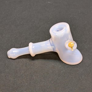 Pipe marteau 5 po. rose opale : marbre champignon, verre borosilicaté