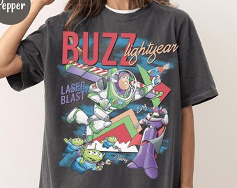 Retro Buzz Lightyear To Infinity And Beyond Shirt, Toy Story Pixar Disney Tee, Space Ranger Shirt, Disneyland Family Trip Matching
