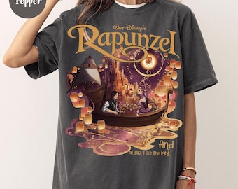 Retro Disney Tangled Rapunzel Comfort Color Shirt, Disney Princess Rapunzel shirt, Lost Princess Tee, Magic Kingdom Shirt, Disney Trip Shirt