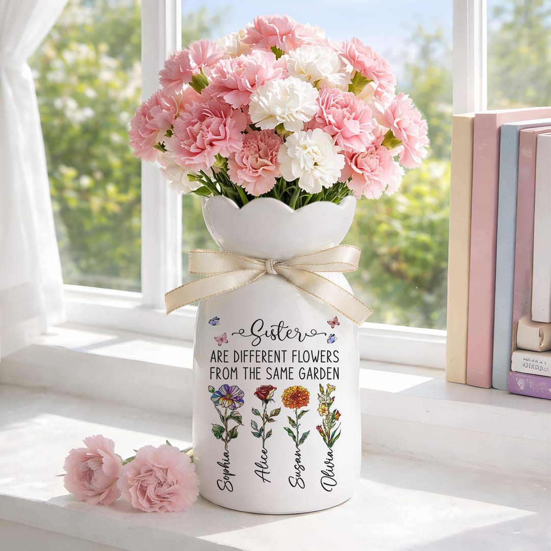 Sisters Are Different Flowers From the Same Garden Personalized Flower ...