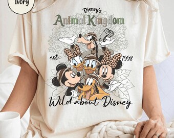 Comfort Colors Disney Animal Kingdom Shirt, Disney Shirt, Vintage Animal Kingdom, Disney Mickey Safari Shirt, Disney Safari Family Shirt