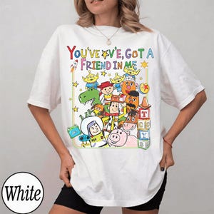Retro Pixar Toy Story Shirt, You've Got a Friend in Me Shirt, Toy Story Land Tee, Woody Buzz Jessie, Bullseye, Disney Vacation 2026 Tee image 3