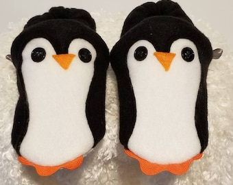 mens novelty penguin slippers
