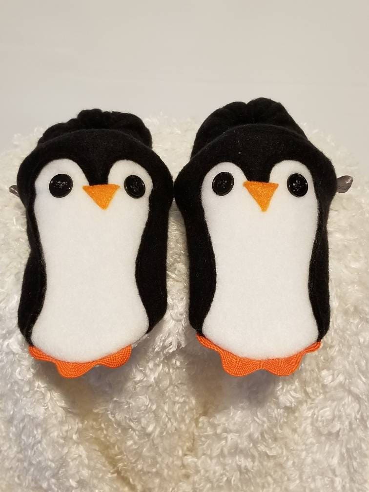 Penguin Slippers Etsy