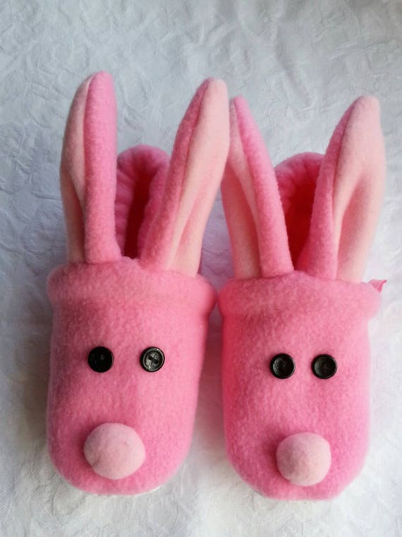 pink bunny slippers