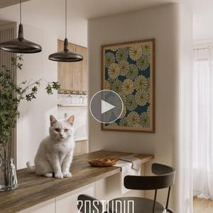 Video mockup with animation, 1 frame mockup, video frame mockup, print frame mockup, digital art mockup, print mockup at home interior