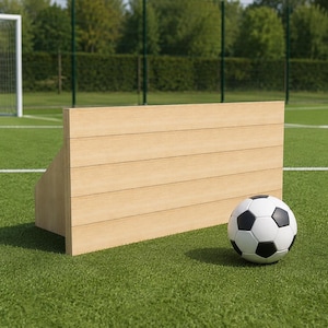 DIY-plan för fotbollsreboundbräda i PDF-format | Fotbollstränare med justerbar vinkel | Byggplaner för trärebounder | Träningsbräda för fotboll i trädgården