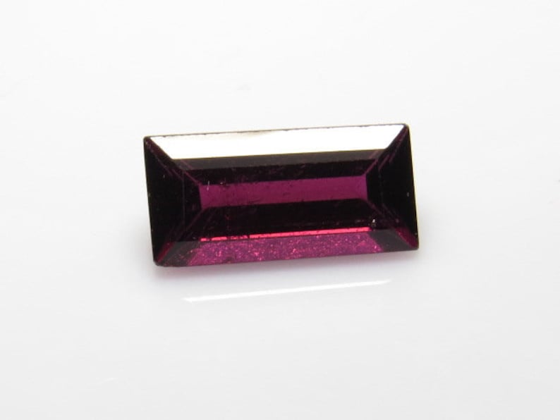size 7x13.5 mm Ractangular Cut stone Amazing Color and Clearity 5.00 crt RHODOLITE Garnet Fine Cut Natural Pink Color