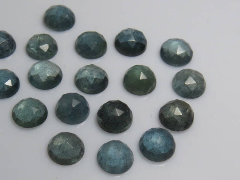 Natural Aquamarine Round aaa Quality Cabochon Rose Cut 8 mm 1 Pcs