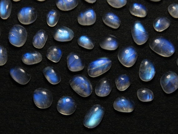 Arc-en-pierre Arc-en-pierre Arc-en-pierre de lune - AAA - haute qualité lisse poli tranches magnifique arc en ciel feu taille - 4.5x6 - 8x11.5 mm - 51 pcs 504332 Arc-en-pierre Arc-en-pierre Arc-en-pierre de lune - AAA - haute qualité lisse poli tranches magnifique arc en ciel feu taille - 4.5x6 - 8x11.5 mm - 51 pcs 504332
