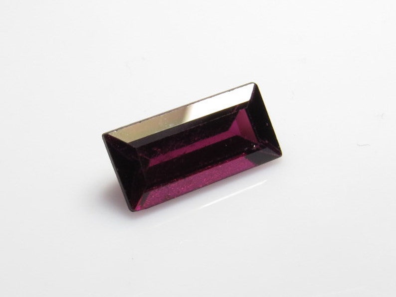 size 7x13.5 mm Ractangular Cut stone Amazing Color and Clearity 5.00 crt RHODOLITE Garnet Fine Cut Natural Pink Color