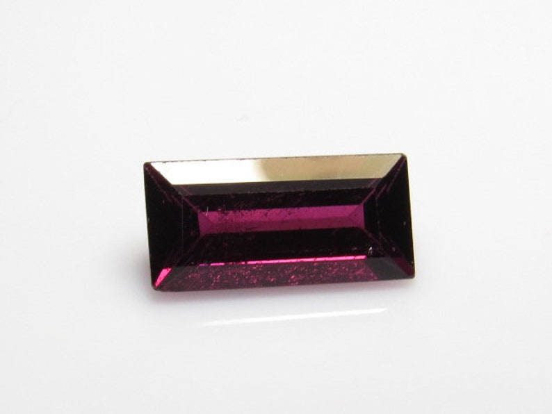 size 7x13.5 mm Ractangular Cut stone Amazing Color and Clearity 5.00 crt RHODOLITE Garnet Fine Cut Natural Pink Color