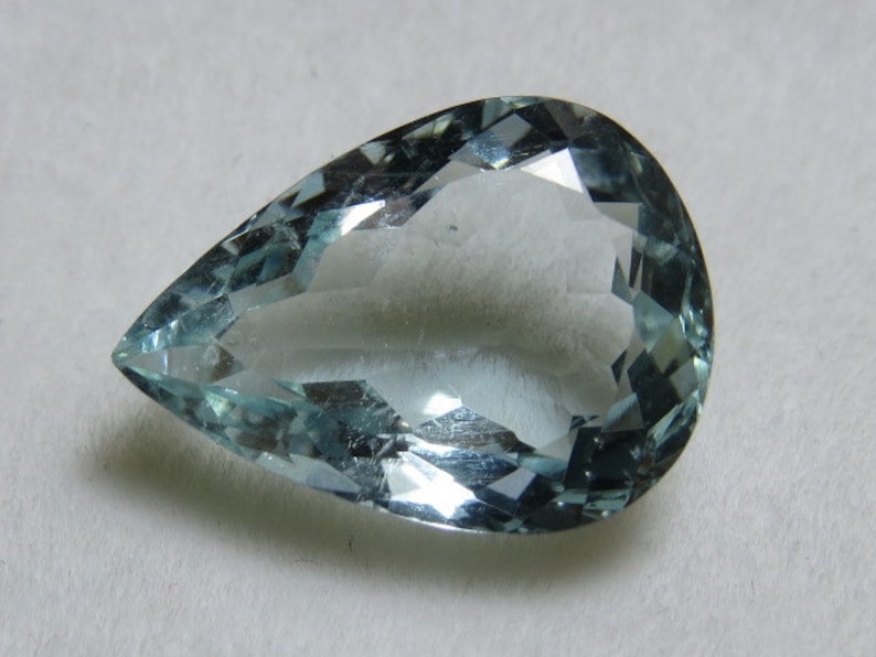 Aquamarine Blue From Brazil 100/% Natural Untreated Pear shape Cut Stone Amazing Blue Fine Cut Faceted stone