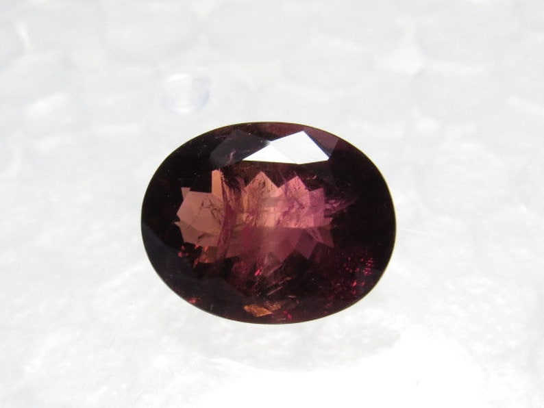 11.5x14.5 mm height 7 mm weight 8.70 cts Faceted Oval Cut stone Natural Pink Color Sparkle Nice Clear size Rubielite Pink TOURMALINE